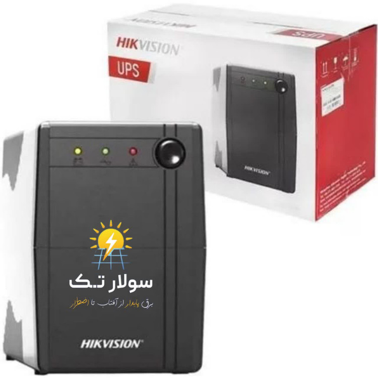 یوپی اس 1کاوا(600وات)بند هایکویژن رو میزی با باتری داخلی 9آمپر ساعت