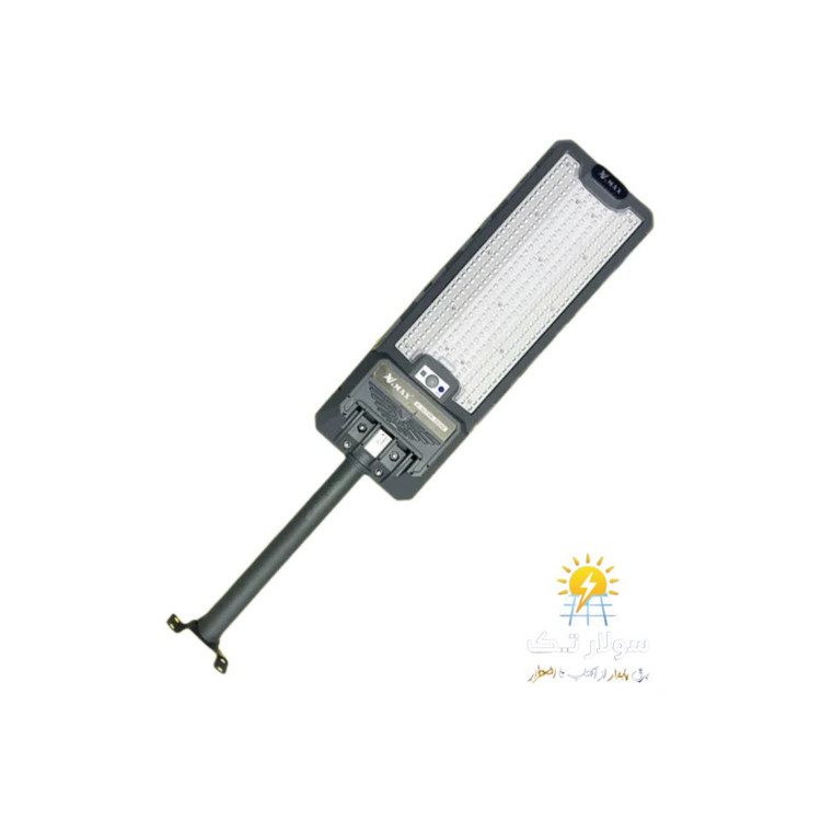 پروژکتور خورشیدی خیابانی لنزدار 360وات با ذخیره باتری 12ساعته مدل v-slt99-360